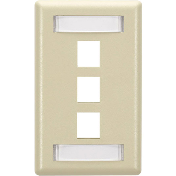 Black Box GigaStation2 3 Socket Network Faceplate