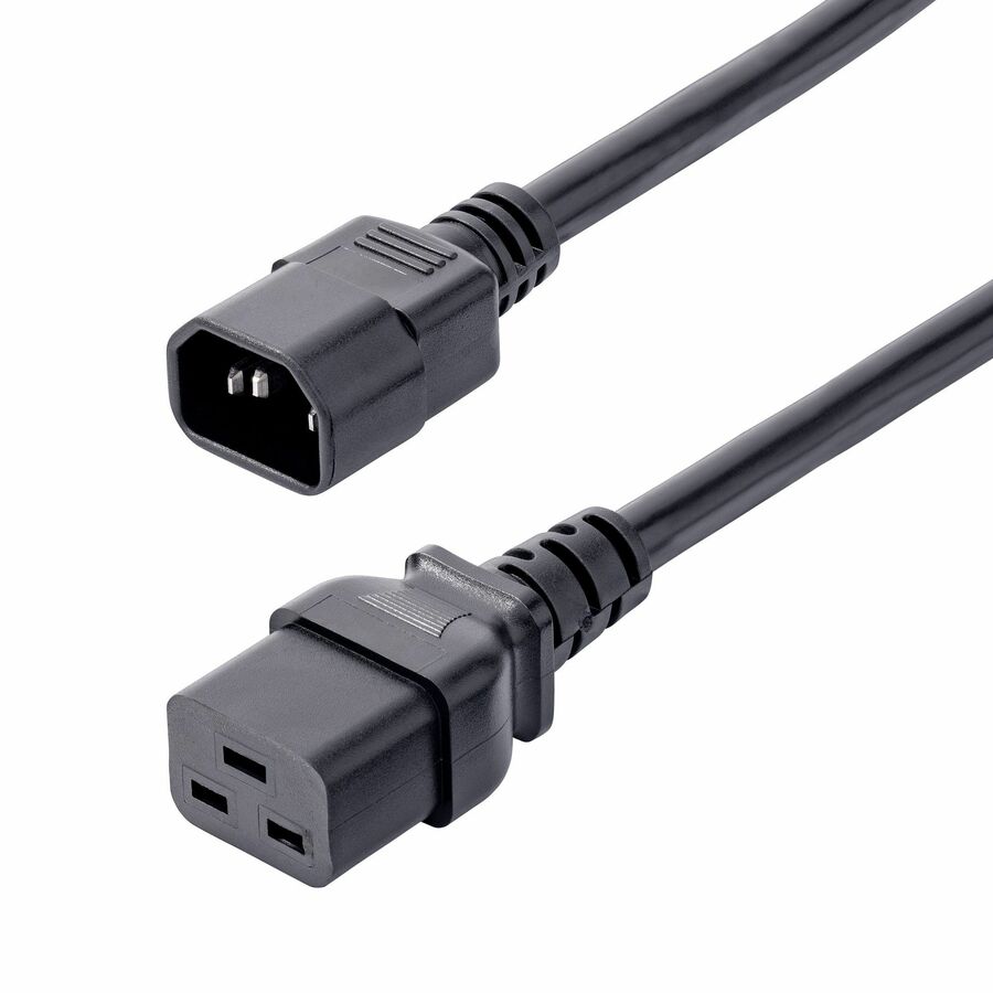 StarTech 6ft (1.8m) Heavy Duty Power Cord, C14 to C19, 15A 250V, 14AWG, PDU Power Cord, Server Power Cable, UL Listed, TAA