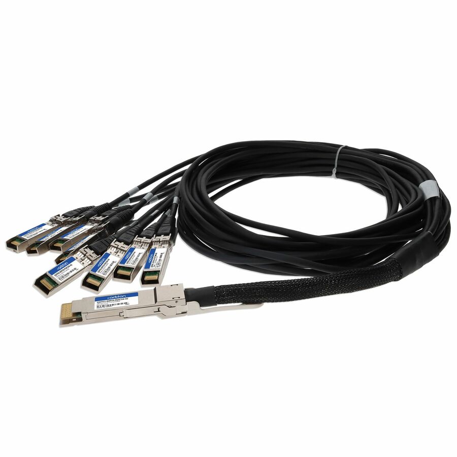 AddOn MSA and TAA Compliant 200GBase-CU QSFP-DD 200G to 8xSFP28 Direct Attach Cable (Passive Twinax, 2m)