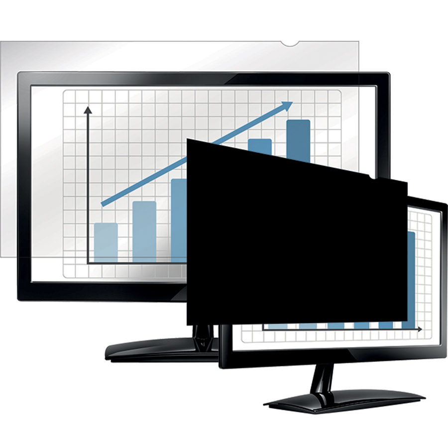 Fellowes PrivaScreen™ Blackout Privacy Filter - 24.0" Wide - For 24" Widescreen LCD Notebook, Monitor - 16:10 - Dust-free, Scratch Resistant, Fingerprint Resistant - Anti-glare - 1 - TAA Compliant