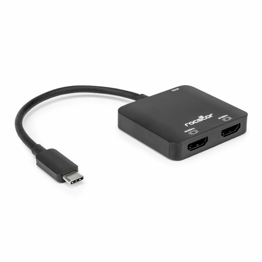 Rocstor Premium USB-C to Dual HDMI 4K@60Hz, 1x USB-C 100W Power Delivery PD