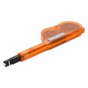 AddOn MPO Fiber Connector Cleaner for 12, 24, 48, and 72 strand fiber connectors including most cassettes, loopbacks, and ports. Works with Pinned, Pinless, Flat, and Angled connectors