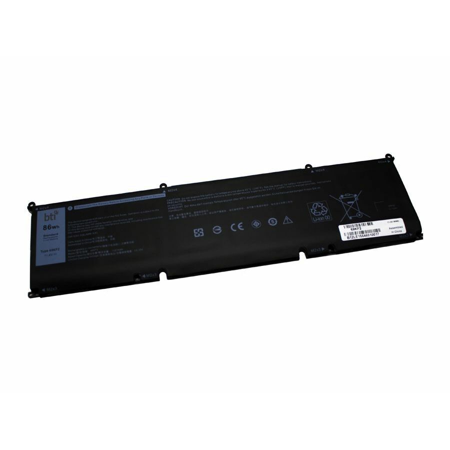BTI 69KF2-BTI 11.4V 86WHR LI-ION BATTERY 070N2F, 0M59JH, 69KF2, CN-070N2F, CN-0M59JH