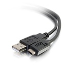 C2G 12ft (3.7m) USB 2.0 USB-C to USB-A Cable M/M - Black - 12 ft USB/USB-C Data Transfer Cable for Smartphone, Tablet, Printer, Notebook, External Hard Drive - First End: 1x USB 2.0 Type C - Male - Second End: 1x USB 2.0 Type A - Male - 480 Mbit/s - 30 AWG - Black