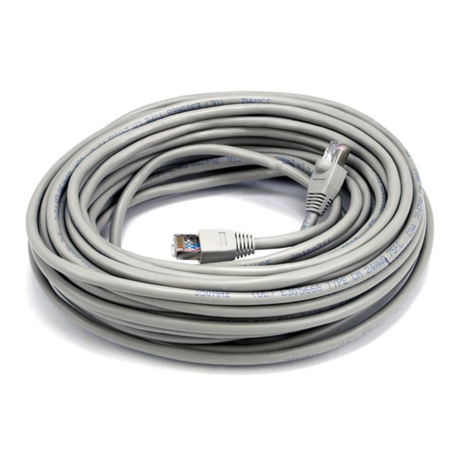 Monoprice Cat5e 24AWG STP Ethernet Network Patch Cable, 50ft Gray
