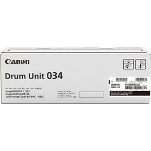 Canon 034 Imaging Drum - Laser Print Technology - 34000 - Black - 1 Each