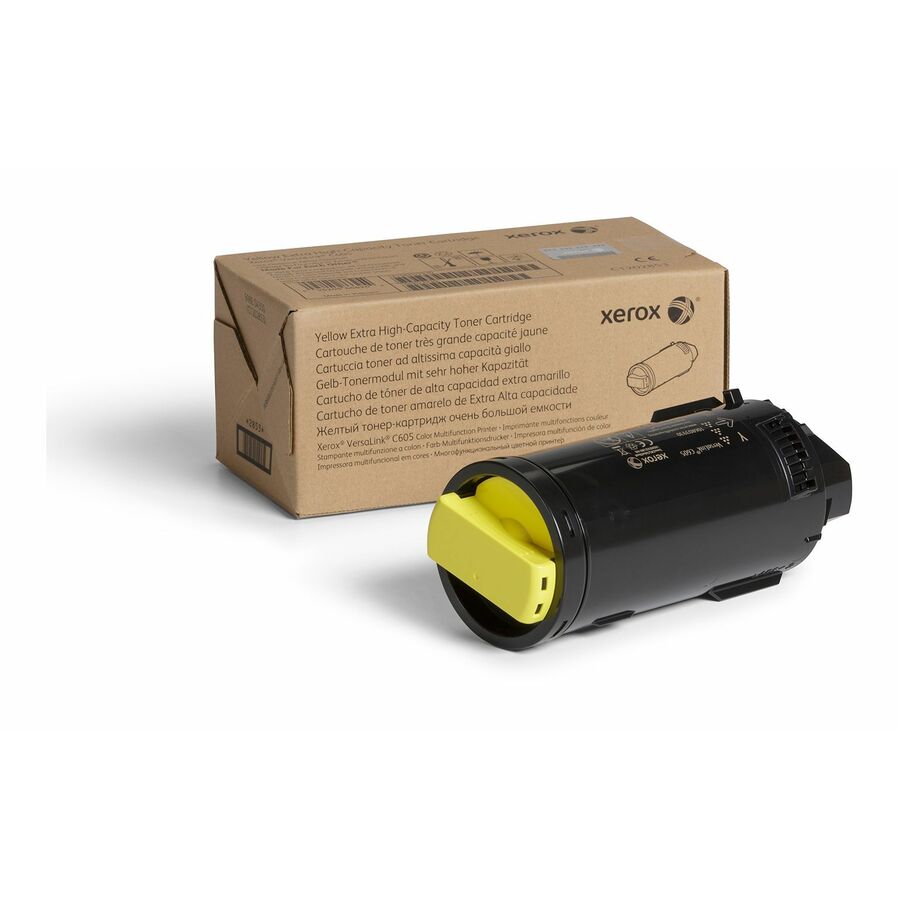 Xerox Genuine Xerox® VersaLink® C605 Color Multifunction Printer Yellow Extra High capacity Toner Cartridge (16800 Pages) - 106R03930