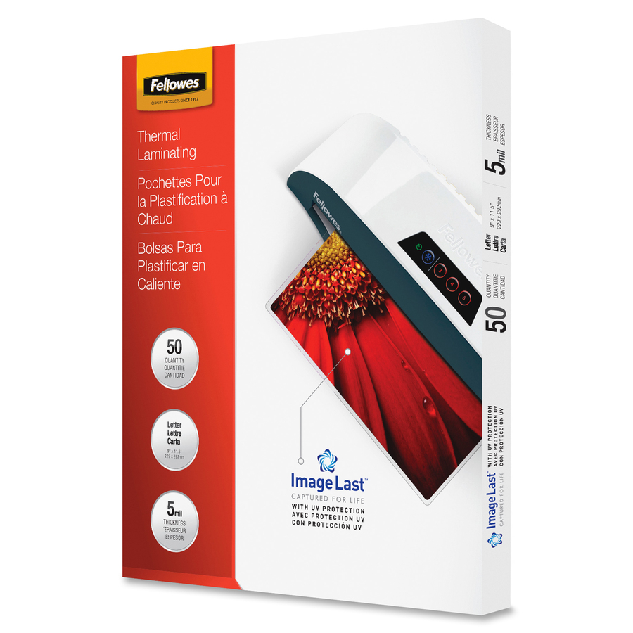 Fellowes ImageLast Jam-Free Thermal Laminating Pouches