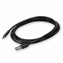 AddOn 5m USB A 2.0 Male to USB C 2.0 Male Black Cable