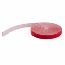 StarTech 25ft (7.6m) Hook and Loop Roll, Red, Cut-to-Size Reusable Cable Ties, Bulk Wire Fastener Tape, Cable Management Straps