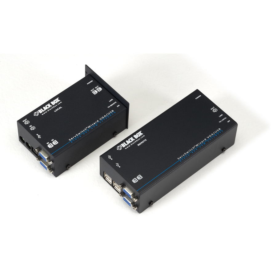 Black Box ServSwitch Wizard USB KVM Extender with Dual-Head VGA and Audio