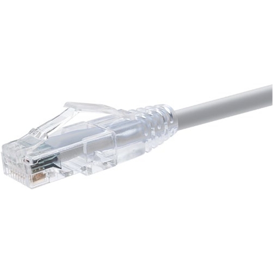 Unirise ClearFit Cat.6 UTP Patch Network Cable - 2 ft Category 6 Network Cable for Network Device - First End: 1 x RJ-45 Network - Male - Second End: 1 x RJ-45 Network - Male - Patch Cable - Gold Plated Contact - Gray