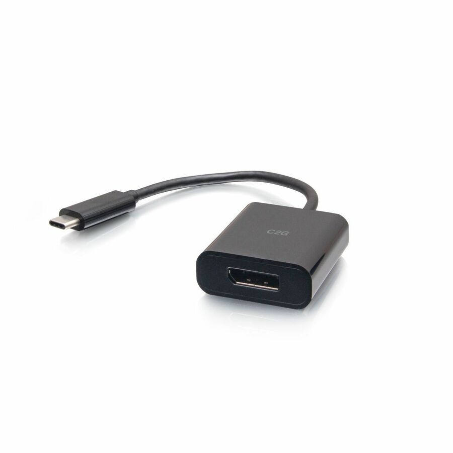 C2G USB-C to DisplayPort Adapter Converter - 4K 60Hz - Black