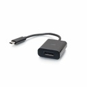 C2G USB-C to DisplayPort Adapter Converter - 4K 60Hz - Black