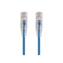 Monoprice SlimRun Cat6 28AWG UTP Ethernet Network Cable, 3ft Blue