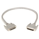 Black Box RS232 DBL Shielded Cable W/ Molded Hood DB25M/F 25 Cond 2Ft.