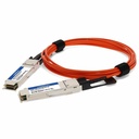 AddOn MSA and TAA Compliant 40GBase-AOC QSFP+ to QSFP+ Orange Active Optical Cable (850nm, MMF, 1m)