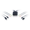 IOGEAR 2-Port 4K Hybrid KVM Switch with DisplayPort, USB-C and Audio