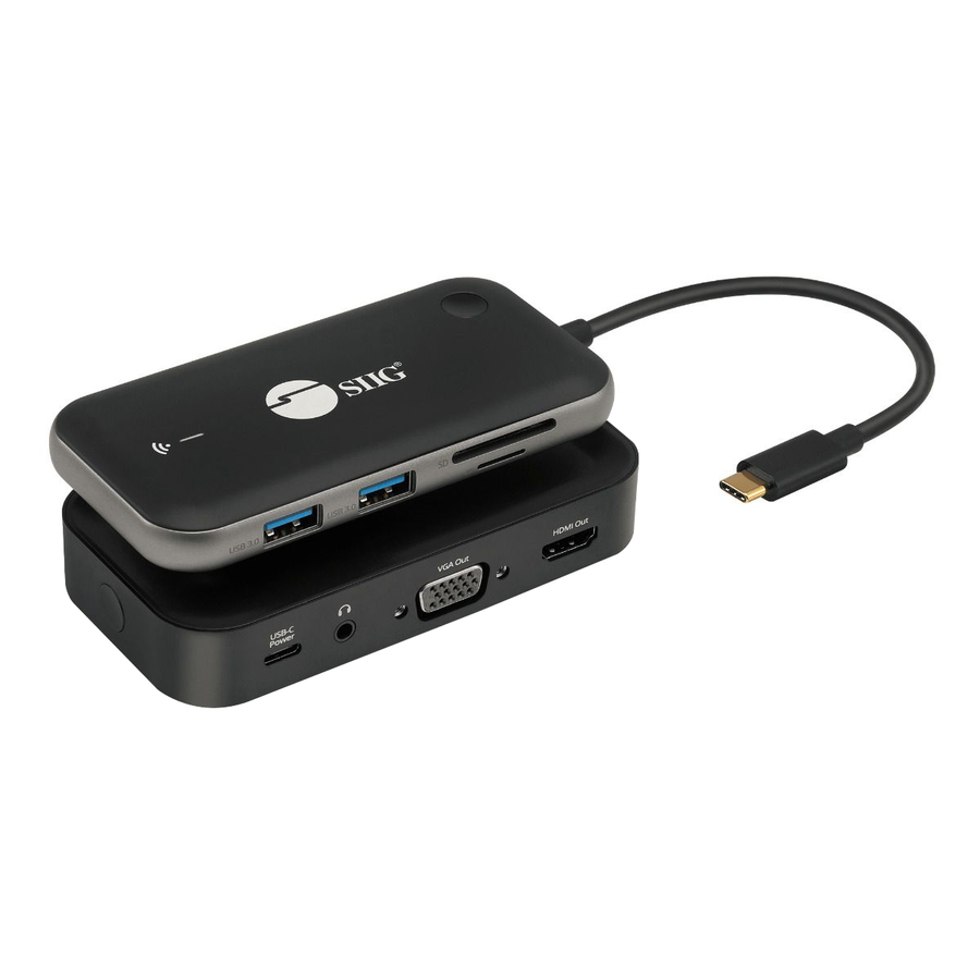 SIIG Wireless USB-C Video Hub Extender 1080p - 32Ft
