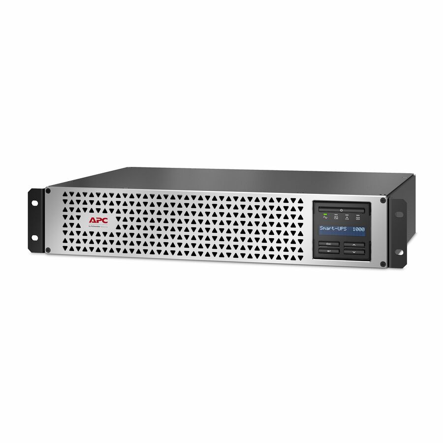 APC Smart-UPS, Line Interactive, 1000VA, Lithium-ion, Rackmount 2U, 120V, 6x NEMA 5-15R outlets, SmartConnect Port+Network Card, Short Depth, AVR