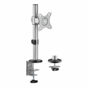 Rocstor ErgoReach Desk Mount for Monitor, Display - Aluminum Silver - Landscape/Portrait