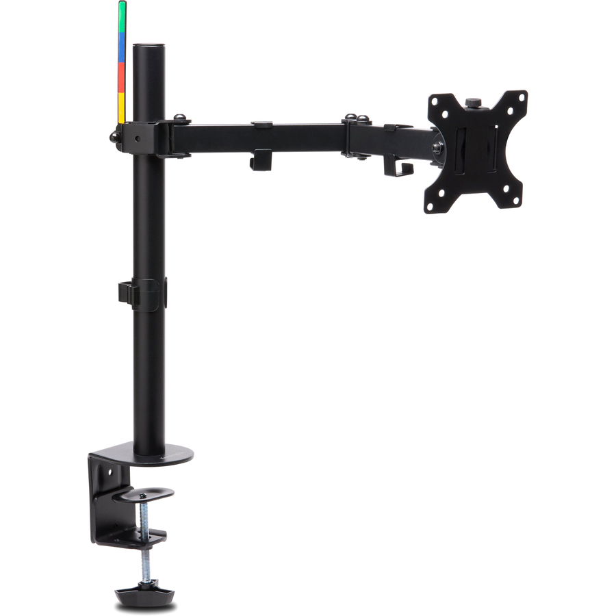 Kensington SmartFit Desk Mount for Monitor - Black - 1 Display(s) Supported - 34" Screen Support - 17.64 lb Load Capacity - 75 x 75, 100 x 100 - Steel, Aluminum, Metal, Acrylonitrile Butadiene Styrene (ABS), Nylon, Fiberglass