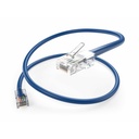Unirise Cat.6 Patch Cable - 6" Category 6 Network Cable for Network Device - First End: 1 x RJ-45 Network - Male - Second End: 1 x RJ-45 Network - Male - Patch Cable - Blue