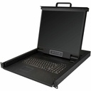 StarTech Rackmount KVM Console - 1U 19" LCD Monitor Single Port VGA KVM Server Rack Drawer includes Cables & Hardware - USB Support