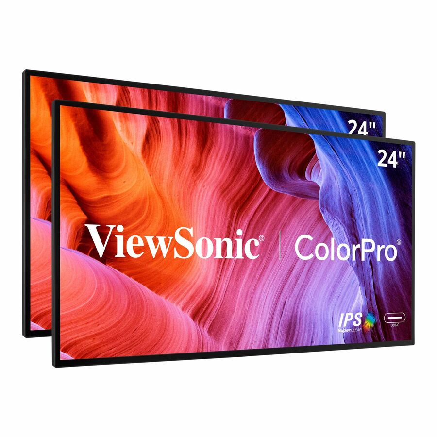 24" ColorPro™ 1080p Dual Pack Head-Only IPS Docking Monitors with 65W USB-C and Daisy Chain