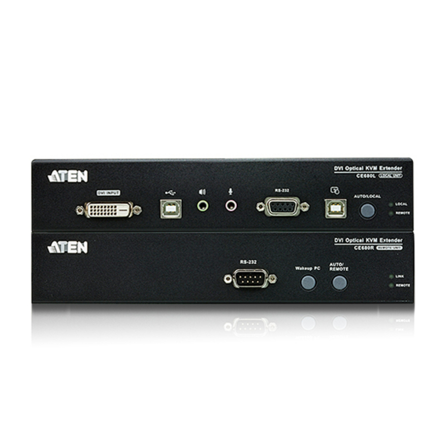 ATEN Long Distance DVI Optical KVM Extender-TAA Compliant