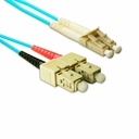 ENET 5M SC/LC Duplex Multimode 50/125 10Gb OM4 or Better Aqua Fiber Patch Cable 5 meter SC-LC Individually Tested