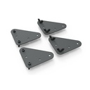 Heckler Design Mounting Adapter Kit for Display Stand, Cart, LCD Display - Black Gray