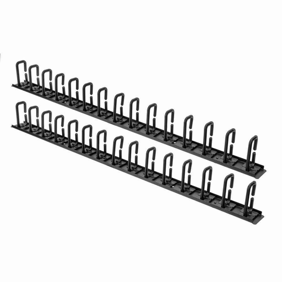 Rocstor Vertical Cable Organizer with D-Ring Hooks - 0U - 6 ft.