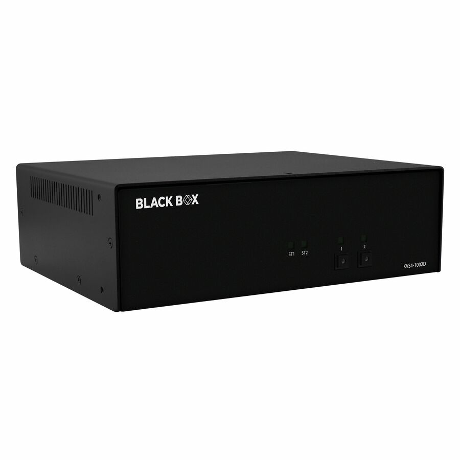 Black Box KVM Switch, NIAP 4.0 Certified - 2-Port, Single-Monitor, DVI-I