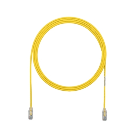 Panduit Cat.6 UTP Patch Network Cable - 25 ft Category 6 Network Cable for Network Device - First End: 1 x RJ-45 Network - Male - Second End: 1 x RJ-45 Network - Male - Patch Cable - Gold Plated Contact - 28 AWG - Yellow