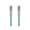 Monoprice SlimRun Cat6 28AWG UTP Ethernet Network Cable, 14ft Green
