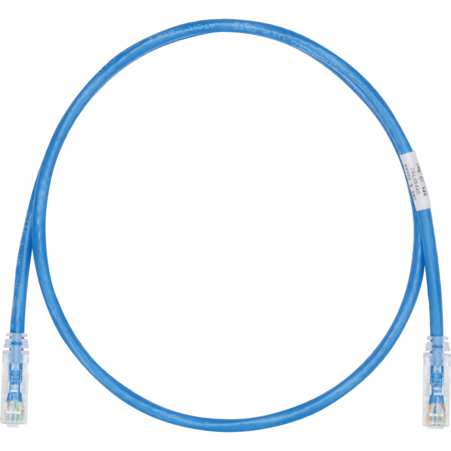 Panduit Cat.6 UTP Patch Network Cable - 4 ft Category 6 Network Cable for Network Device - First End: 1 x RJ-45 Network - Male - Second End: 1 x RJ-45 Network - Male - Patch Cable - Blue - 1