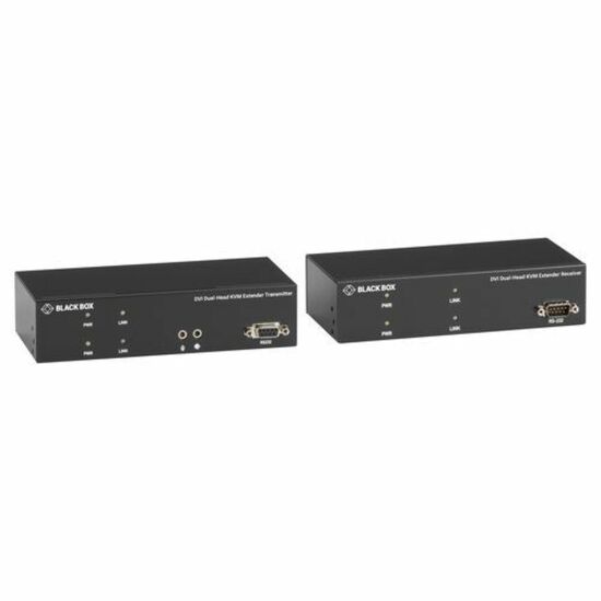 Black Box KVX Series KVM Extender Kit over CATx - DVI-D, USB 2.0, Serial, Audio, Local Video - 98425.20 ft Range - WUXGA - 1920 x 1200 Maximum Video Resolution - 5 x USB - 6 x DVI - 5 V DC Input Voltage - TAA Compliant