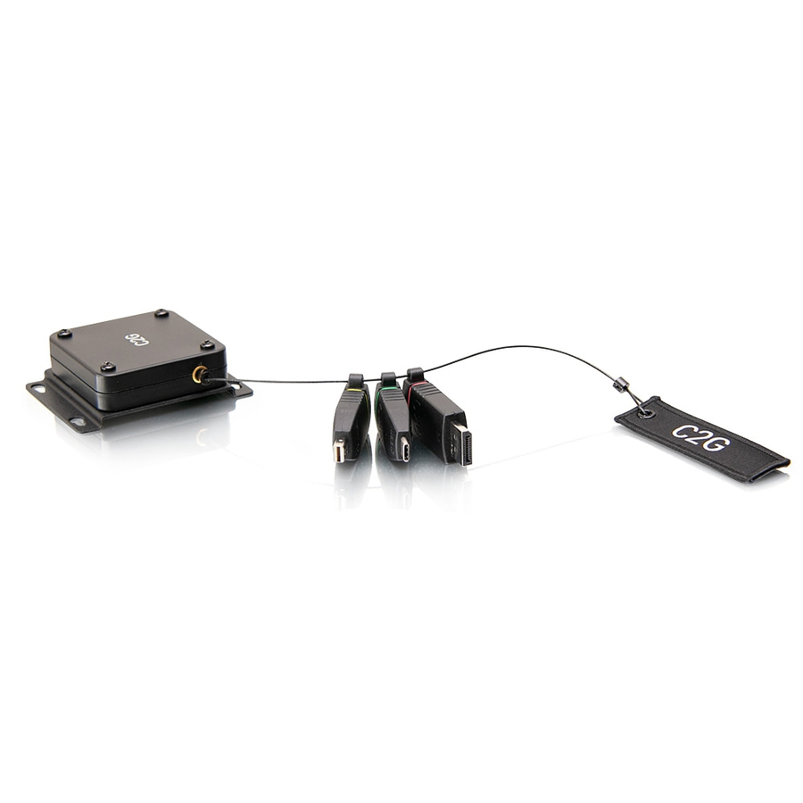 C2G 4K HDMI Retractable Universal Adapter Mount with Color Coded Connectors
