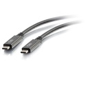 C2G 3ft USB C Cable - USB C to USB C Cable - USB 3.1 Gen 1 - 3A, 5Gbps - M/M - 3 ft USB Data Transfer Cable for Smartphone, Notebook, Tablet - First End: 1 x Type C Male USB - Second End: 1 x Type C Male USB - 5 Gbit/s - Gold-flash, Nickel Plated Connector - 32 AWG - Black