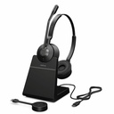Jabra Engage 55 SE Headset - Stereo - USB Type A - Wired/Wireless - DECT - 490 ft - 40 Hz to 16 kHz - Over-the-head, On-ear - Binaural - Supra-aural