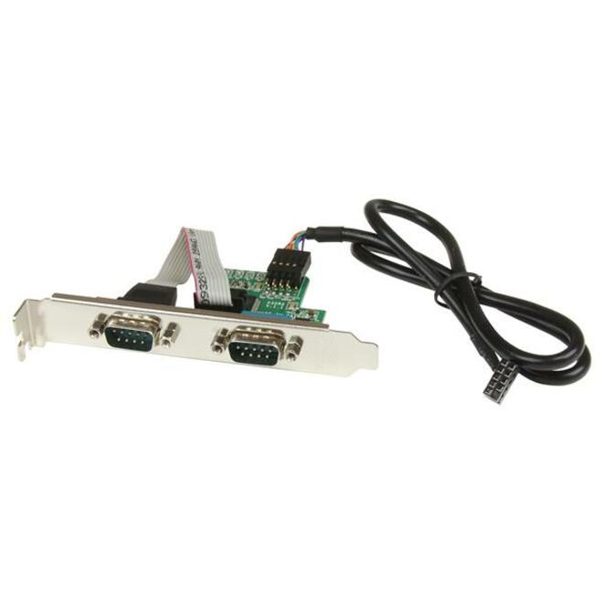 StarTech Motherboard Serial Port - Internal - 2 Port - Bus Powered - FTDI USB to Serial Adapter - USB to RS232 Adapter, TAA