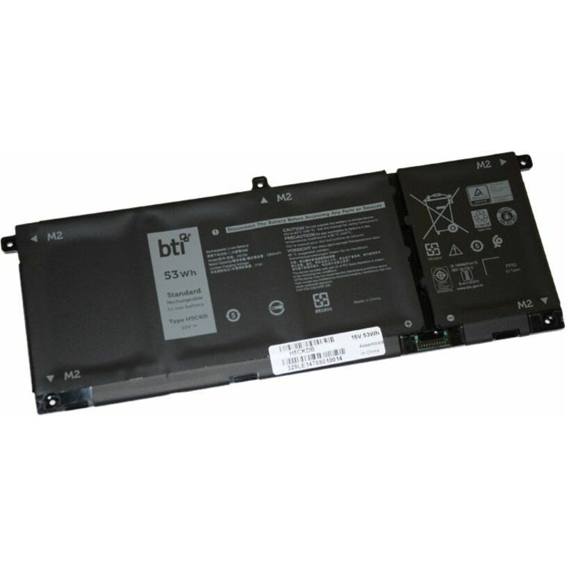 BTI TXD03-BTI 15V 53WHR LI-ION BATTERY 0TXD03, TXD03, 9077G, CN-0TXD03, H5CKD INSPIRON 14 5401, 15 5501, 15 5502, 15 7506 2-IN-1, 5300, 5301, 5400 2-IN-1, 5401, 5402, 5406 2-IN-1, 5408, 5409, 5501, 5502, 5508, 5509, 7300 2-IN-1 SILVER, 7306 2-IN-1 SILVER, 7405 2-IN-1, 7500 2-IN-1 SILVER, 7506 2-IN-1 SILVER, LATITUDE 15 3510, 3410, 3510, VOSTRO 5300, 5301, 5401, 5402, 5501, 5502