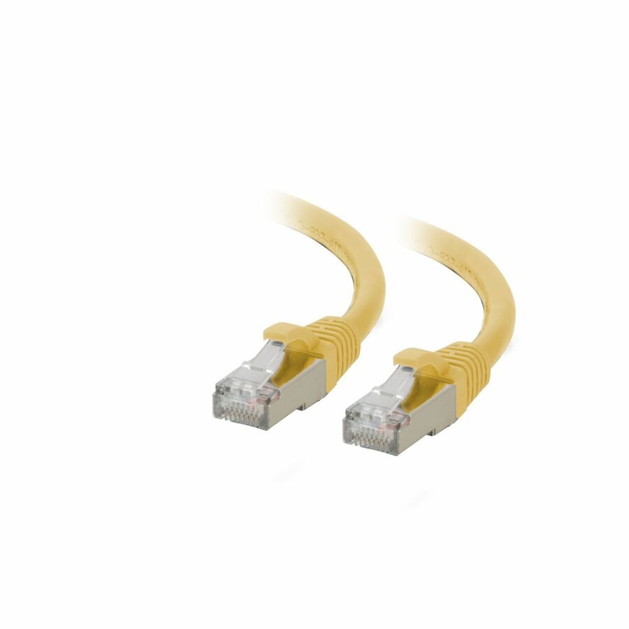 C2G 15ft (4.6m) Cat6a Snagless Shielded (STP) Ethernet Network Patch Cable - Yellow - RJ45 - M/M