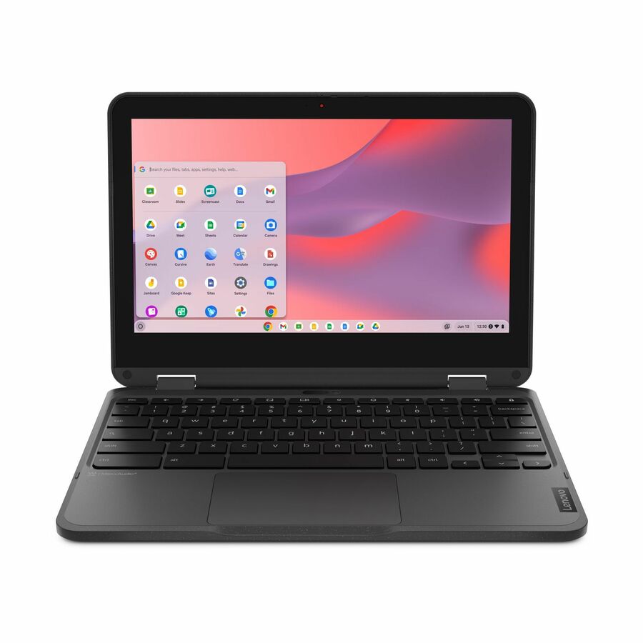 Lenovo 500e Chromebook Gen 4s 83L40000US 11.6" Touchscreen Convertible 2 in 1 Chromebook - HD - 60 Hz - Intel N-Series N100 - 4 GB - 64 GB Flash Memory - English Keyboard - Gray