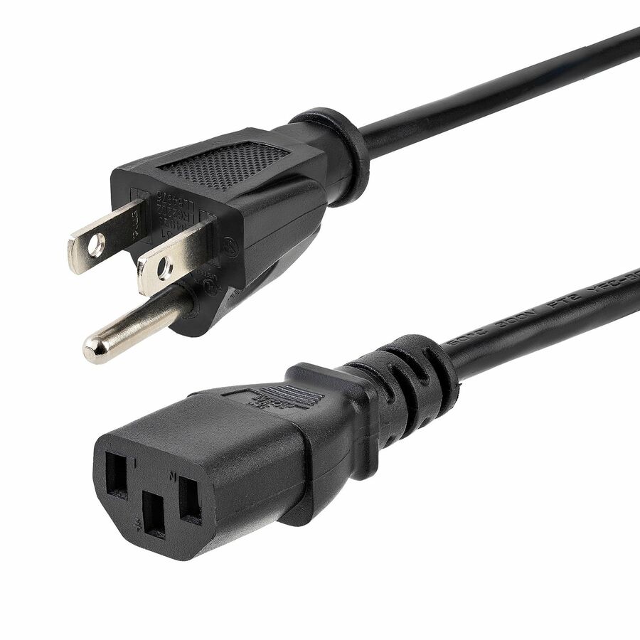 StarTech 6 ft Standard Computer Power Cord - NEMA5-15P to C13 - Power cable - 10 Pack