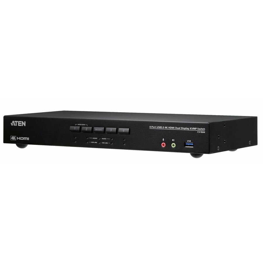 ATEN 4-Port USB 3.0 4K HDMI Dual Display KVMP Switch