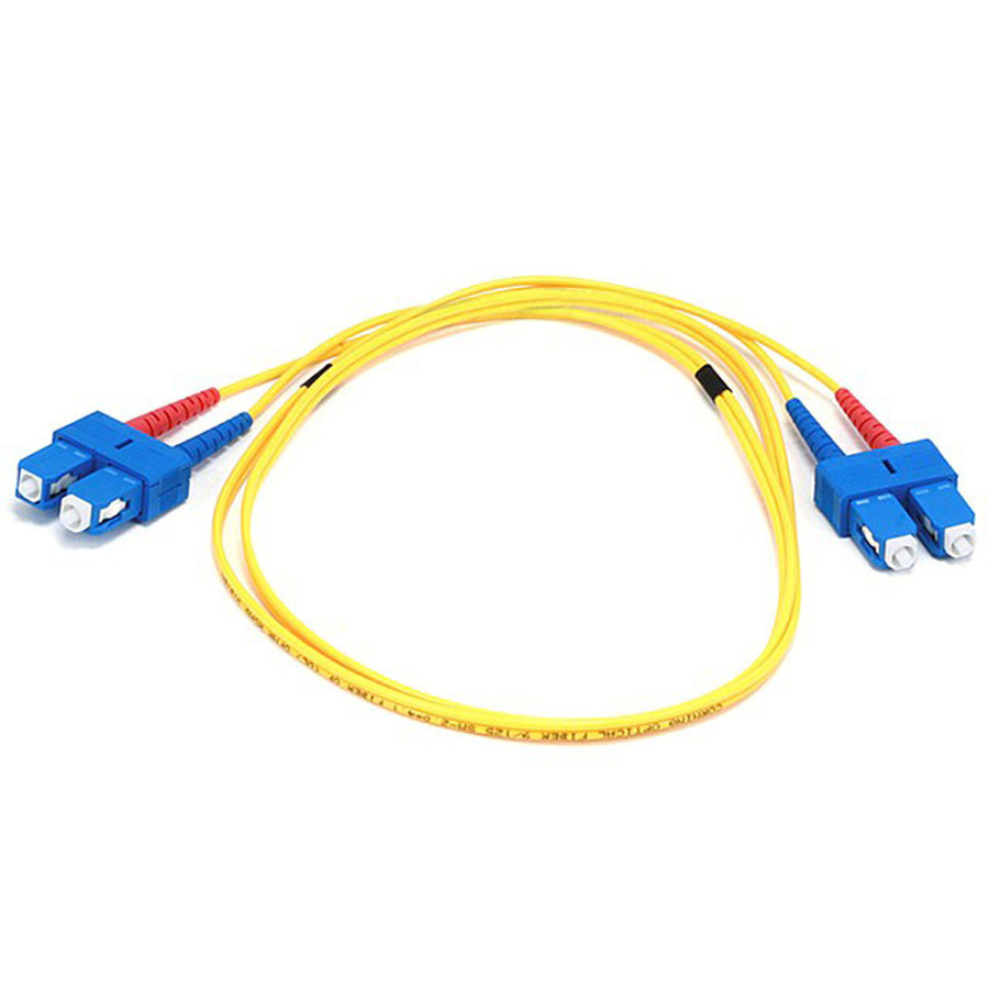 Monoprice Fiber Optic Cable, SC/SC, Single Mode, Duplex - 1 meter (9/125 Type) - Yellow