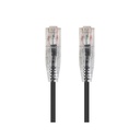 Monoprice SlimRun Cat6 28AWG UTP Ethernet Network Cable, 1ft Black