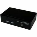 StarTech 2 Port USB DisplayPort KVM Switch with Audio, TAA
